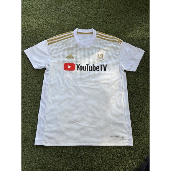 Vintage Adidas MLS LAFC Inaugural Season Men's Jersey Size Large - Picture 1 of 7